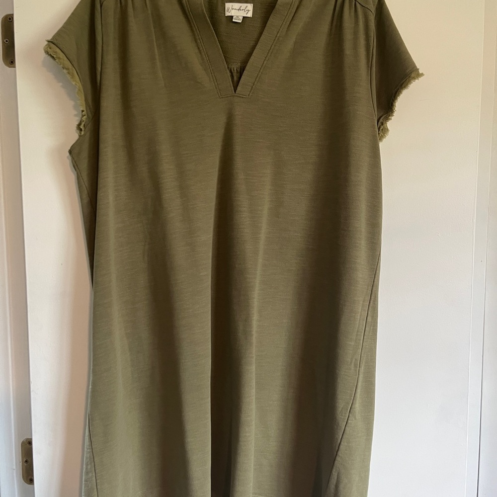 Wonderly Olive Short Sleeve Tunic